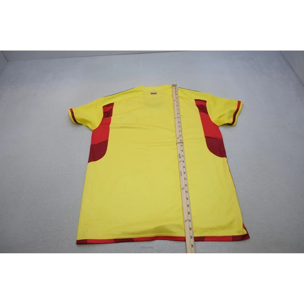 Adidas Colombia Soccer Jersey Mens XL Yellow Short Sleeve Aeroready Excellent